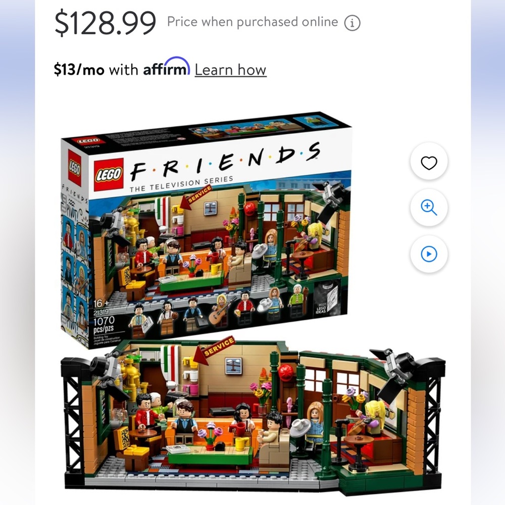 NEW IN BOX Friends Lego set- Central Perk scene. never opened. make me an offer